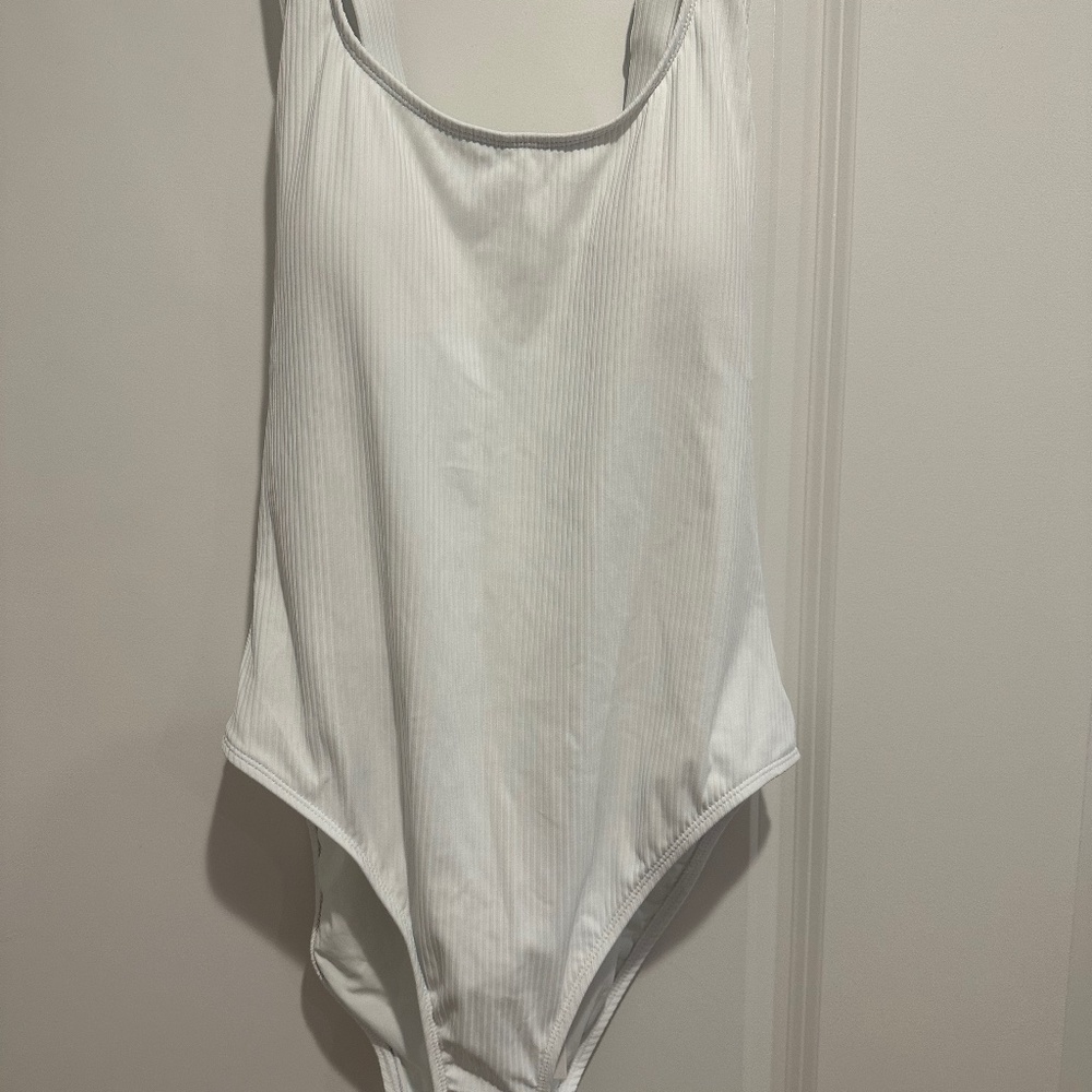 NWT Andie White Tulum One-Piece Swimsuit Size Large